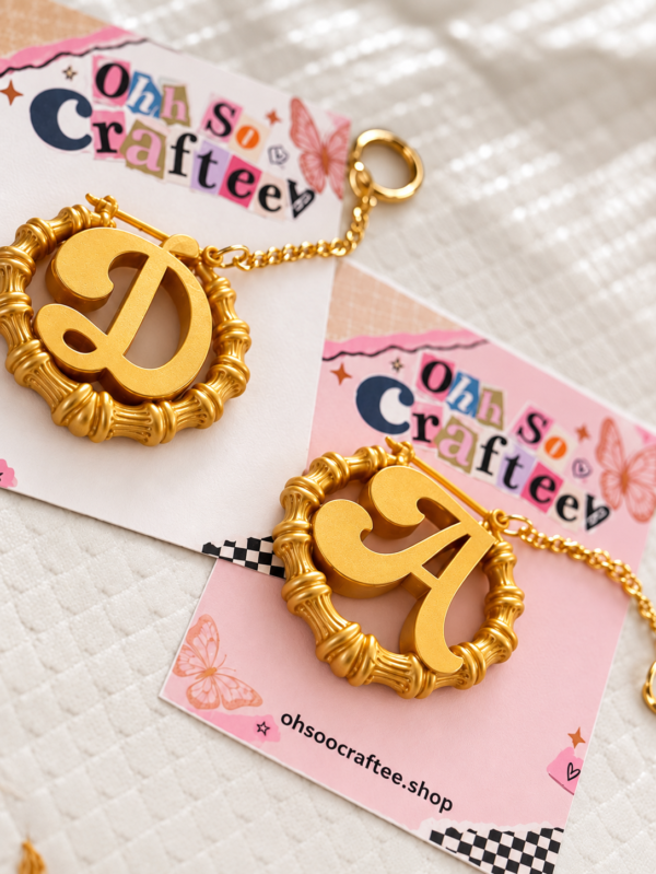 Initial Bamboo Charm