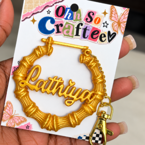 Personalized Bamboo  Charm