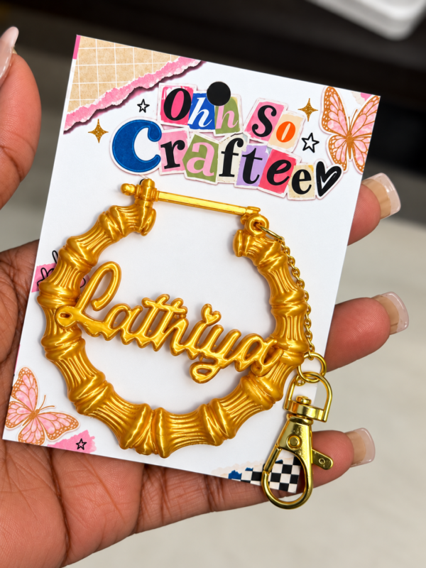 Personalized Bamboo  Charm