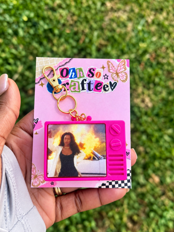 Retro tv bag charm – Ohh So Craftee